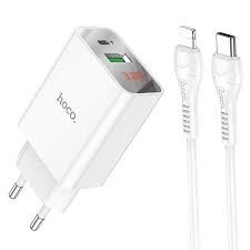 Hoco Wall charger “C100A” PD20W + QC3.0 EU set with cable Hoco Wall charger “C100A” PD20W + QC3.0 EU set with cable
